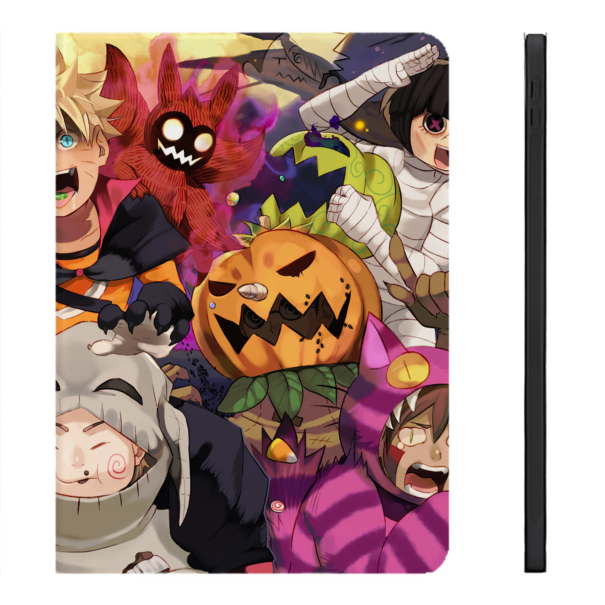 （画像用） NARUTO -ナルト- NARUTO -ナルト- 疾風伝 IPadケース ペンホルダー付き ブックスタイルデザイン